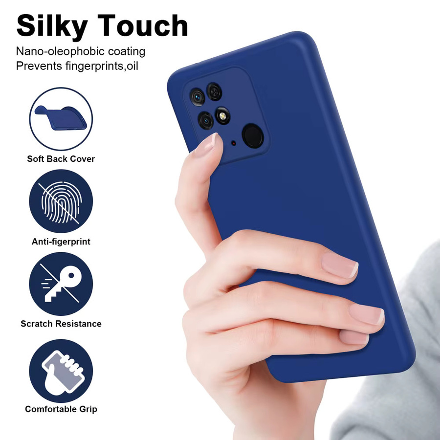 Xiaomi Silikon Schutzhülle für Redmi Note 10 11 12 Pro Plus 5G und Redmi 9A 10C 12C in Blau - Bild 6