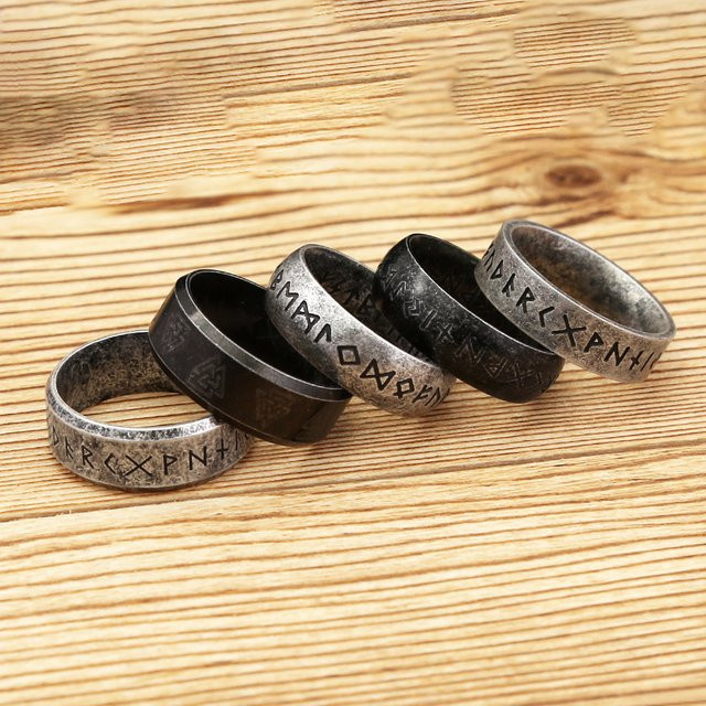 NORTHMAN Ring, Edelstahl, Silber, Unisex - Bild 1
