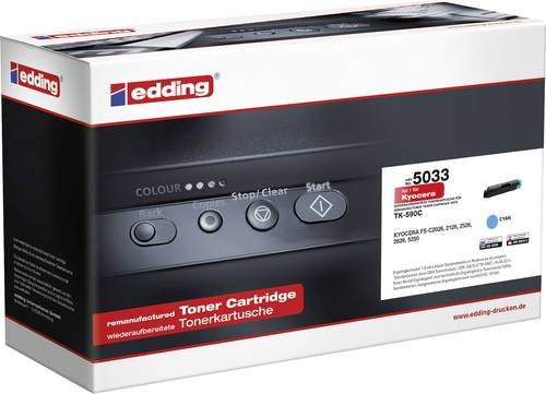 Edding Tonerkartusche Cyan kompatibel mit Kyocera TK-590C für Laserdrucker - Bild 1