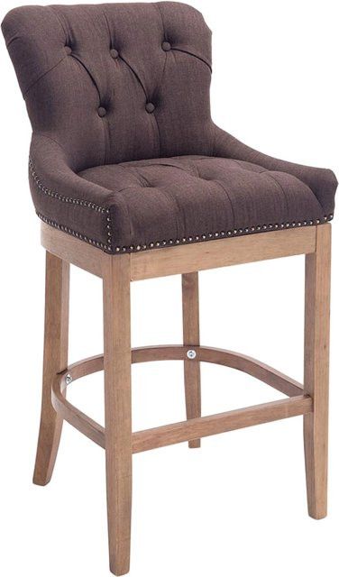 CLP Barhocker Lakewood mit Stoff-Bezug und Holzgestell - Bild 1
