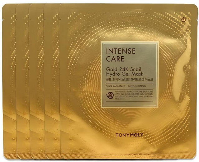 TONYMOLY Intense Care Gold 24k Schnecken Hydrogel Maske, Gesicht, Unisex - Bild 1