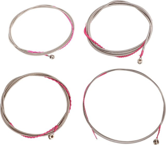 CosyHome 4er Set Basssaiten aus Metall in Silber/Grau für den Austausch deiner Gitarre - Bild 1