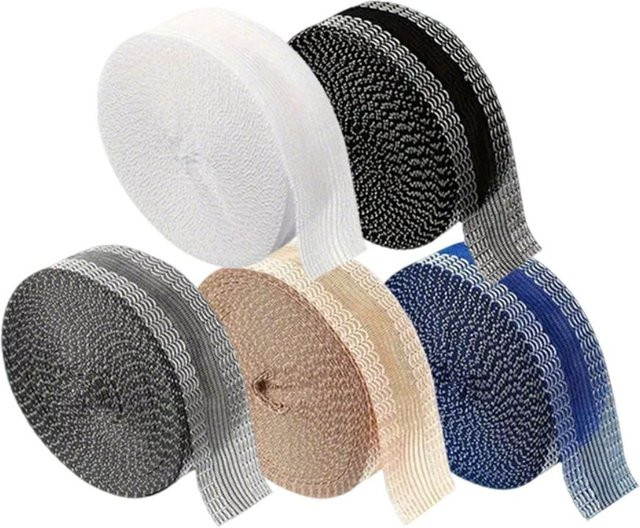 Selbstklebendes Hosenkantenband in Grau, Waschbares Stoff-Fixierband für Hosenrand und Vorhänge - Bild 1