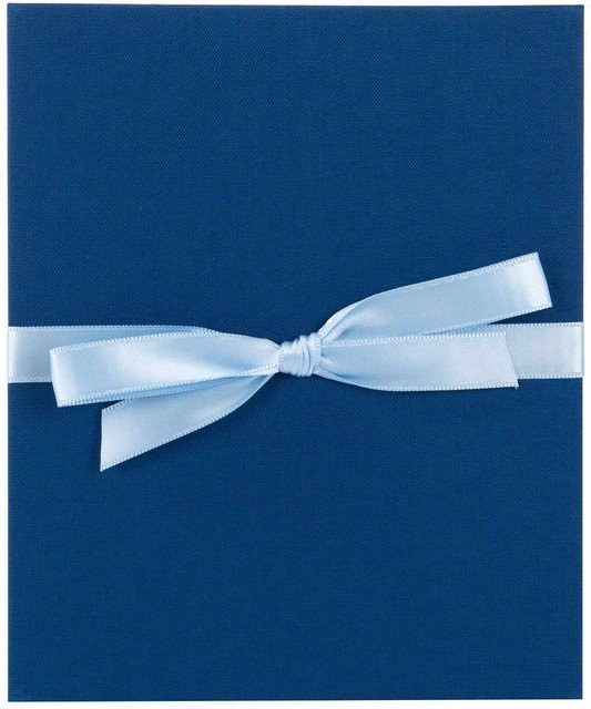 goldbuch Leporello Fotoalbum Blau mit schwarzen Seiten für 10 Fotos, B: 15,5 cm, H: 19,0 cm - Bild 1