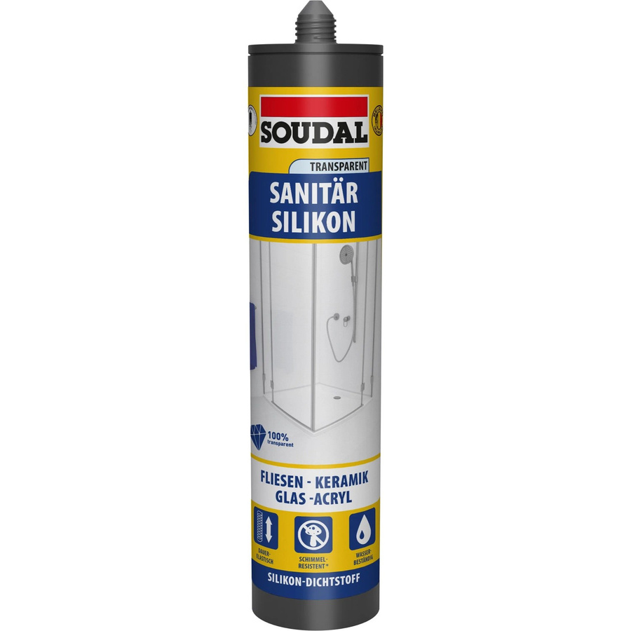 Soudal Sanitär Silikon Transparent wasserdicht 300 ml - Bild 2