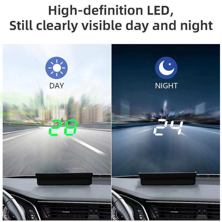 Digitales Auto-Head-up-Display mit GPS-System und Tachometer in Schwarz - Bild 6
