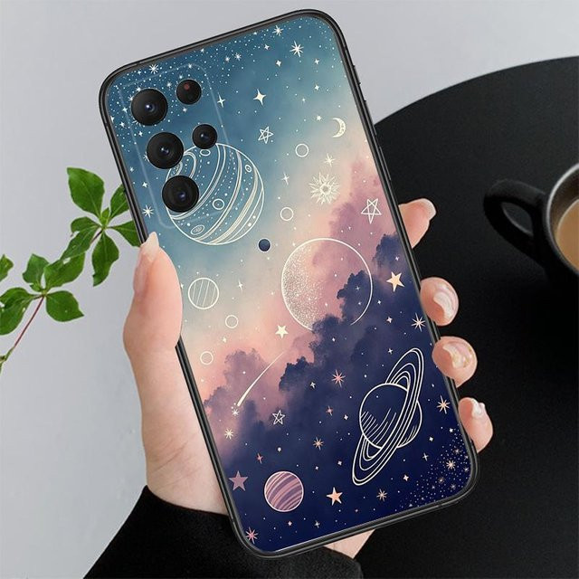 Handyhülle mit Weltraum-Planeten-Design für Samsung Galaxy Modelle (A55, A16, A56, A36, A35, A15, A53, A54, A33, A34, A25, A05S, A52, A52S, A14, A24, A26, A71), Multicolor - Bild 1