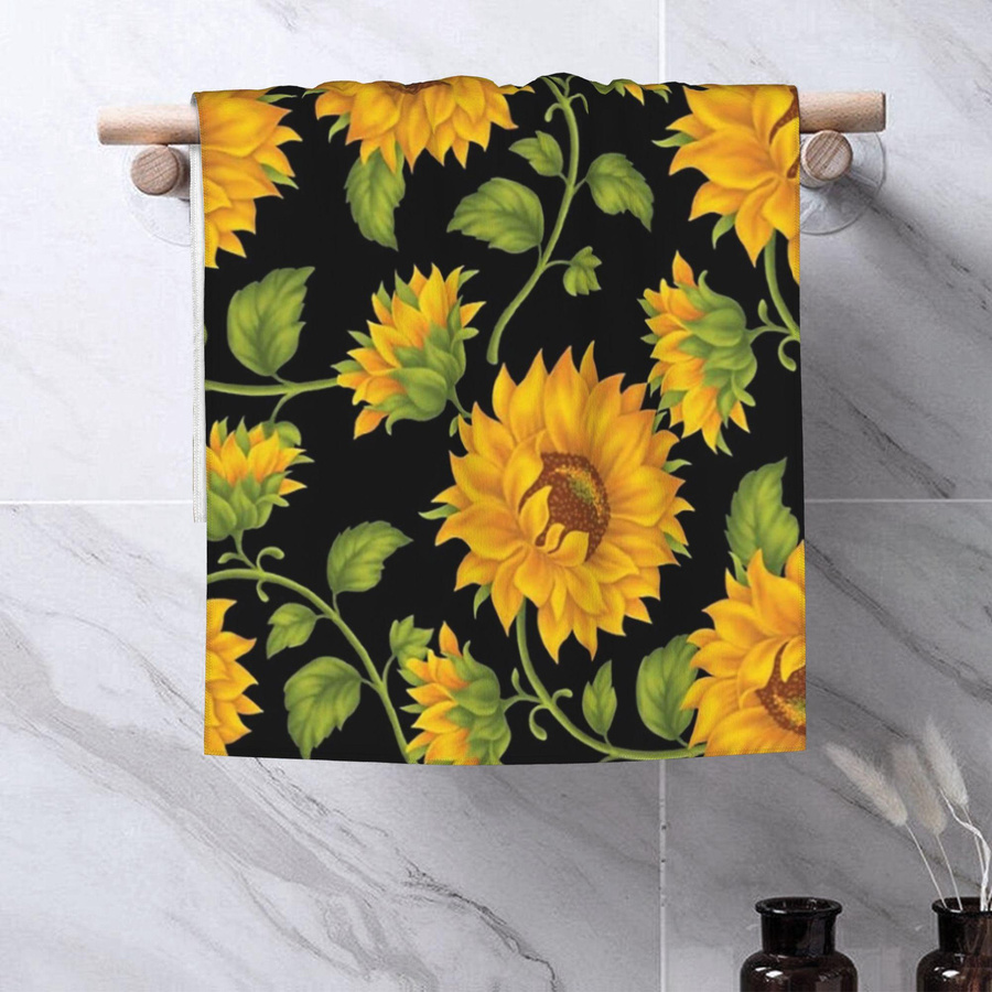 Ka Chen Muxi Gesichtstuch Sonnenblume Weiß, Saugfähig und Schnelltrocknend, B: 40 cm, H: 60 cm - Bild 2