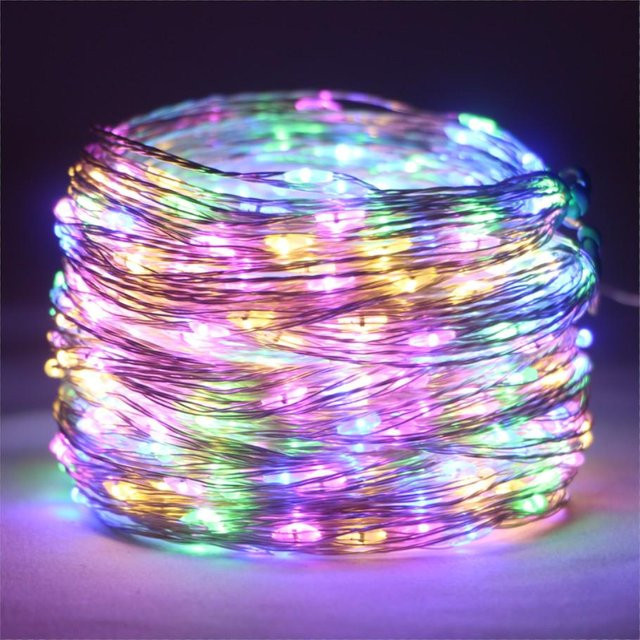 Kongdii LED Kupferdraht Lichterkette mit Fernbedienung, Multicolour, 20 m mit 200 LEDs, IP44 Outdoor wetterfest für Garten, Hochzeit und Weihnachtsbaum - Bild 1