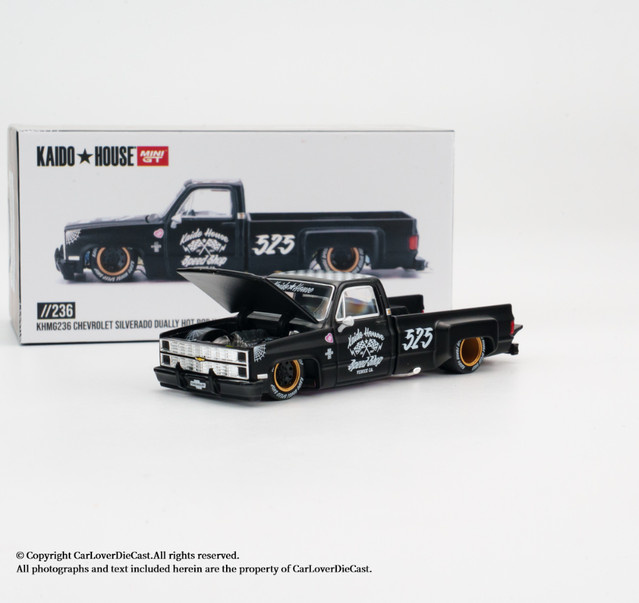MINIGT Kaido House Chevrolet Silverado Dually Hot Rod V1, Druckguss-Modellauto, 1:64 - Bild 1