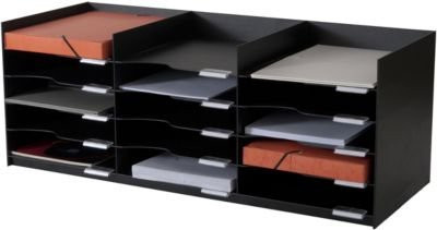 Paperflow Sortierstation für DIN A4 aus Polystyrol in Schwarz - Bild 2