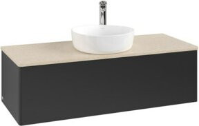V&B Waschtischunterschrank Antao mit Beleuchtung, Blau lackiert, B/T/H: 120 x 50 x 50 cm - Bild 1