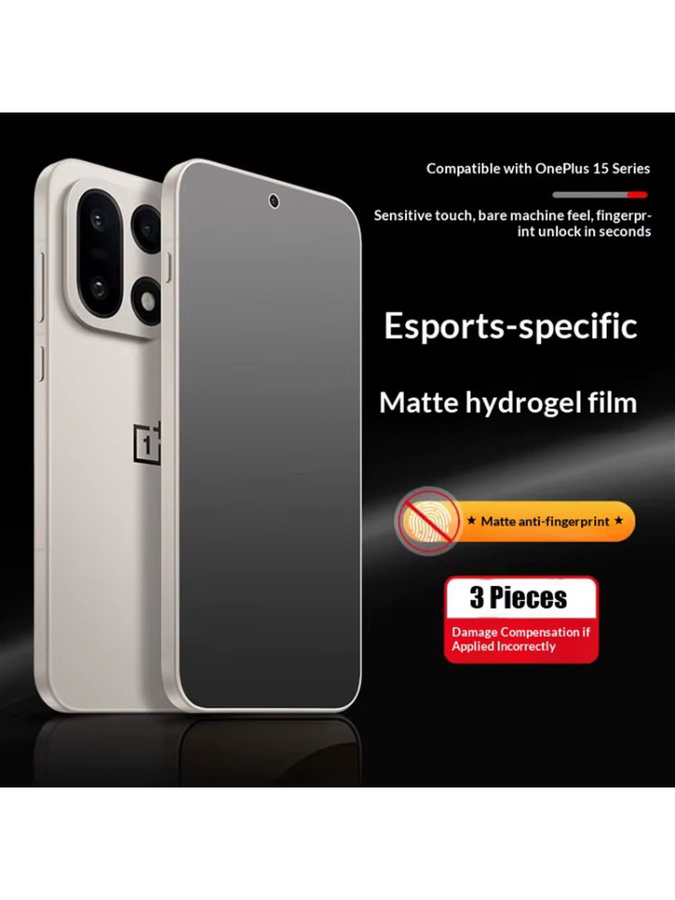 3 Stück Matte Hydrogel Displayschutzfolien Full Cover für OnePlus 15 13 12 11 10 Pro, Transparent - Bild 6