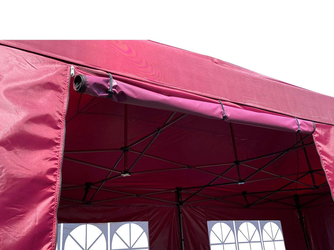 GRASEKAMP Faltpavillon Premium Line mit Seitenteilen, Farbe: Bordeaux, B/T/H: 600 x 300 x 250 cm - Bild 3