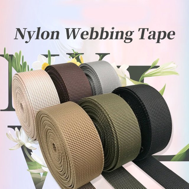 3M Nylon Gurtband in verschiedenen Farben für DIY Nähzubehör, Taschenriemen und Sicherheitsgurte, Breite: 20-38 mm - Bild 1