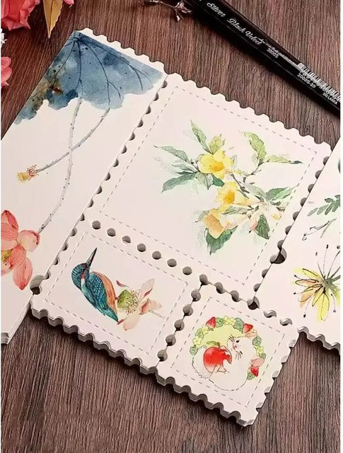 DINGYI STATIONERY Aquarellpapier Stempel-Ticket-Stub in Weiß, 25 Blatt, 300 g/m², 50 % Baumwolle - Bild 1