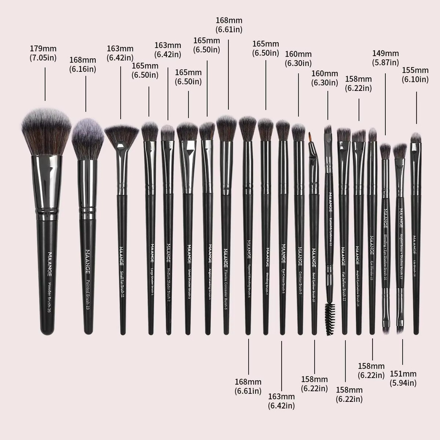 MAANGE Make-up-Pinsel-Set mit Box, 20-teilig, Unisex - Bild 4