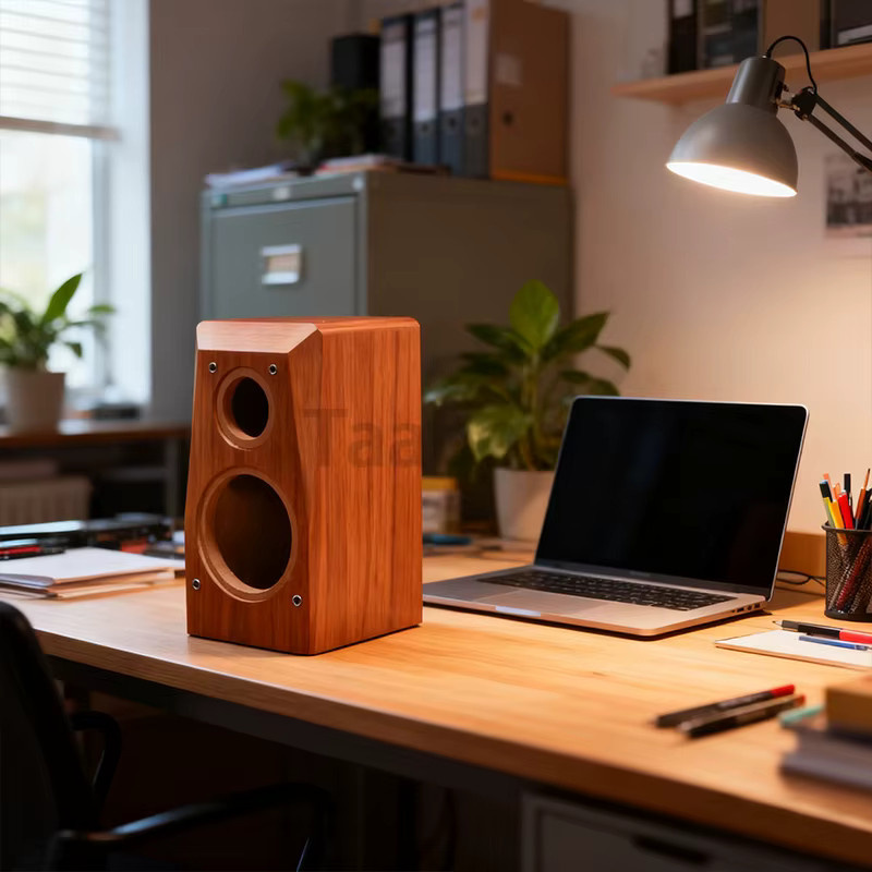 Branwish Lautsprecher Gehäuse aus Holz in Braun, 6,5 Zoll HiFi Lautsprecher Box mit 7,5 cm Innendurchmesser und 25 mm sowie 18 mm Materialstärke - Bild 3