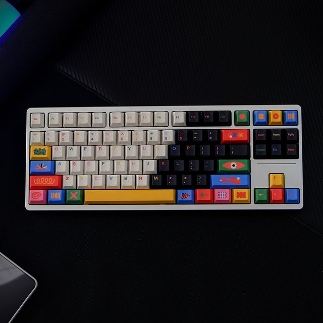 Venit Keys GMK Keycaps in Multicolour mit Sublimationsdruck im Cherry-Profil für mechanische Tastaturen (142 Tasten) - Bild 1