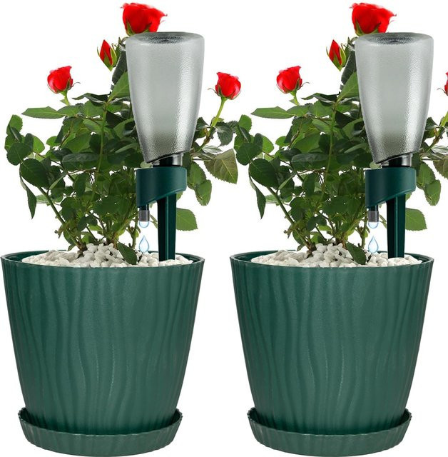 Automatische Pflanzenbewässerung mit Tropfsystem für Garten und Haushalt in Grün - Bild 1
