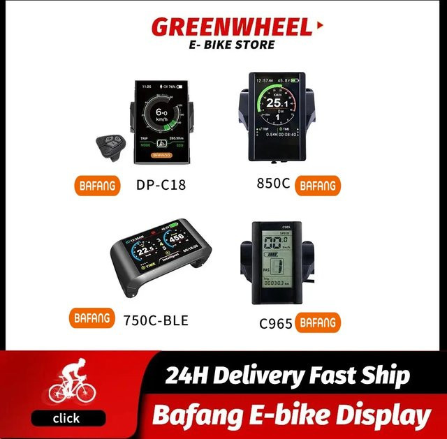 Bafang E-Bike LCD Display DPC18 in Schwarz für 850C 750C C965 elektrische Fahrrad Computer und Zubehör - Bild 1