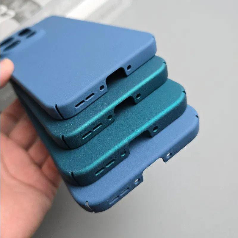 Oppo Find X9 Pro Schutzhülle aus mattiertem Hart-PC in Blau mit Kameraschutz und Anti-Fingerabdruck-Funktion - Bild 1