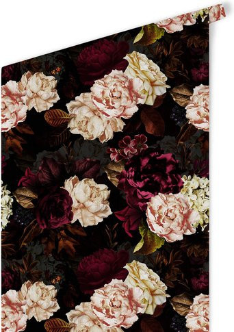 K&L Wall Art Vintage Vliestapete mit floralem Rosenmuster, mehrfarbig, matt - Bild 1