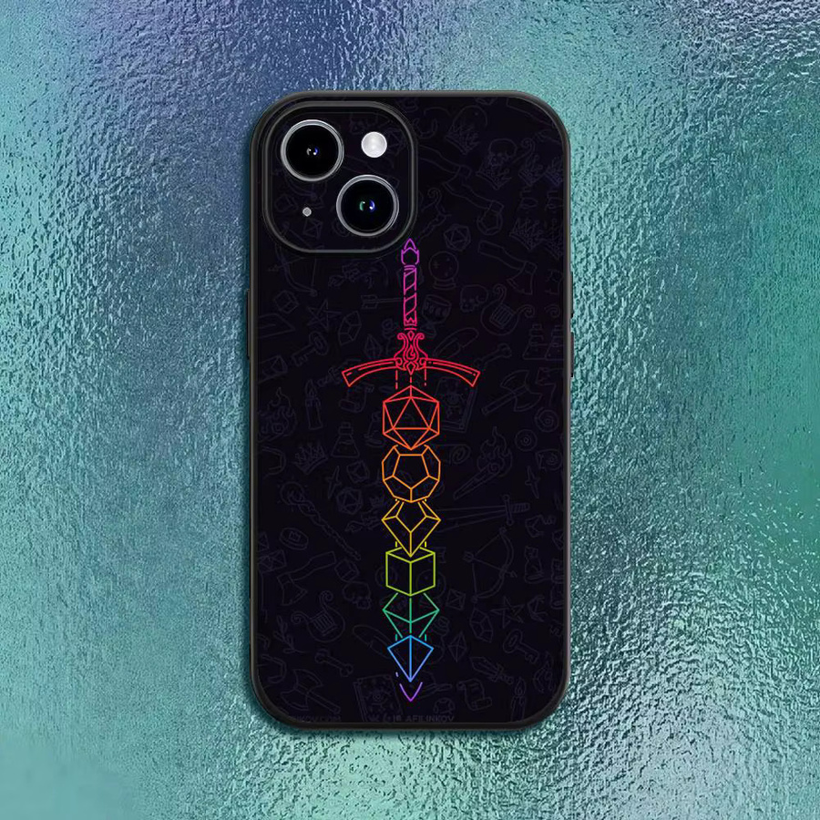 Dungeon Dragones Handyhülle für iPhone 12 bis iPhone 17 Pro Max Plus in Schwarz als Softshell-Schutz - Bild 2