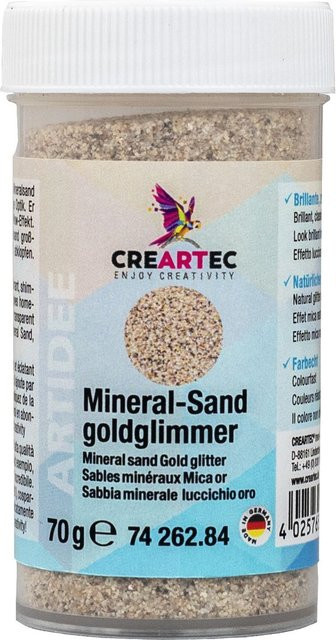 CREARTEC Mineralsand Goldglimmer, 70 g - Bild 1