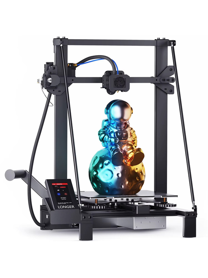 Longer LK5 PRO FDM 3D-Drucker in Schwarz mit Dreieckigem Design, Doppellüfter und 4,3 Zoll Farb-Touchscreen, Druckbereich B: 30 cm, T: 30 cm, H: 40 cm - Bild 3