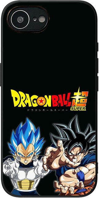 Dragon Ball Vegeta und Son Goku Handyhülle für Apple iPhone 16 15 14 13 12 Pro Max Plus Mini in Schwarz - Bild 1