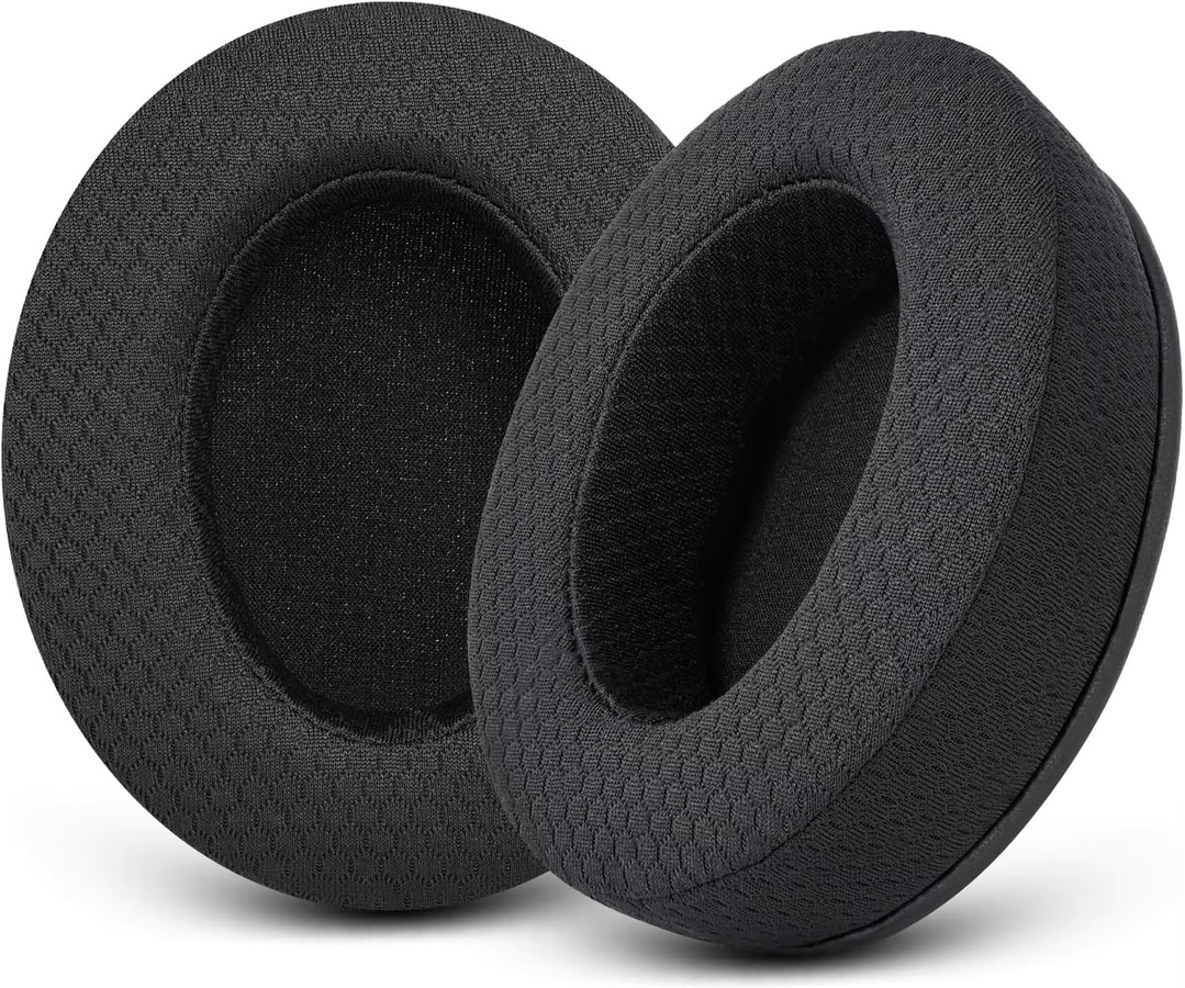 Poyatu Ersatz-Ohrpolster aus Memory-Schaum für Razer Kraken V4 V4X V4 Pro und Kitty V2 Pro in Schwarz - Bild 3
