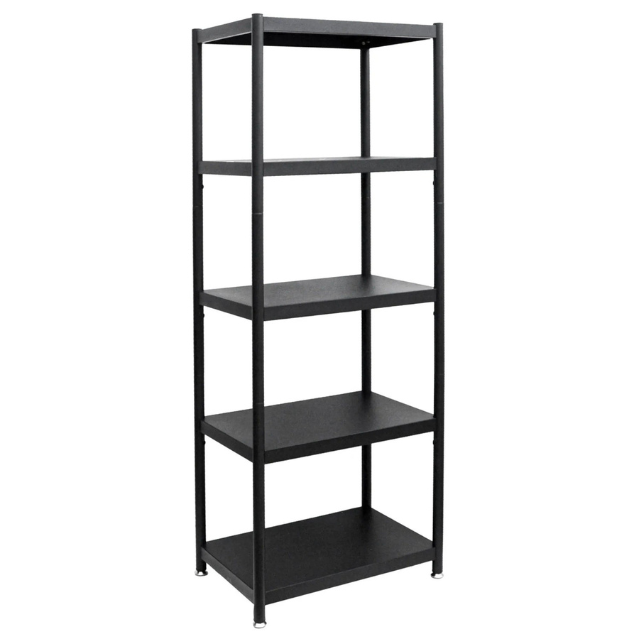 shelfr Industrial Design Metallregal aus Stahl mit 5 Ebenen in Schwarz, B/T/H: 61 x 41 x 170 cm - Bild 2