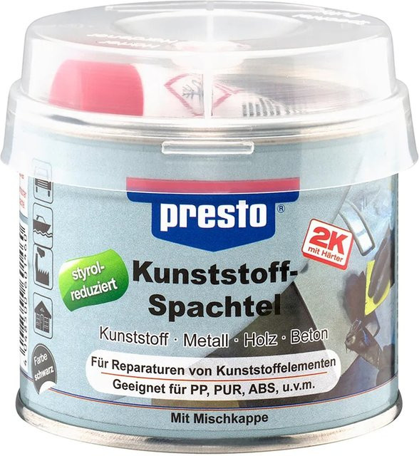 Presto Epoxy Kunststoffspachtel Schwarz 250 g - Bild 1