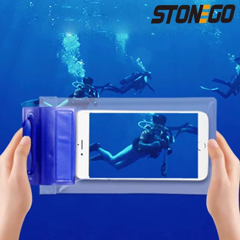 STONEGO Wasserdichte Handyhülle in Schwarz und Transparent für Schwimmen, Tauchen und Outdoor-Aktivitäten - Bild 2