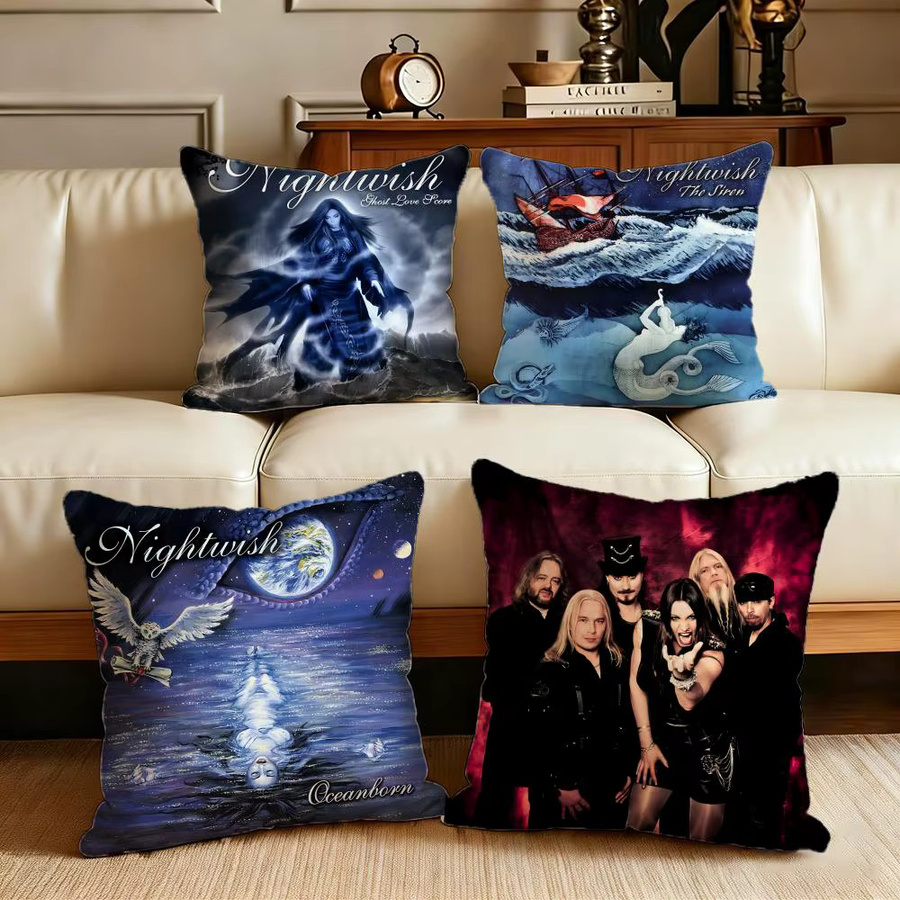 Nightwish Kissenbezug-Set, 4-teilig, Multicolour, dekorative Kissenbezüge für Sofa und Heimdekoration - Bild 2
