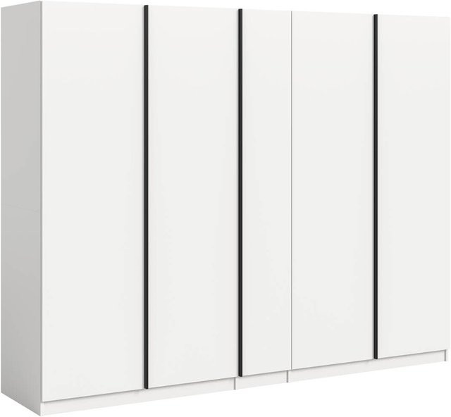 Kleiderschrank xonox.home OAKLAND weiß mit integrierten Schubladen, B/H/T: 230 x 183 x 53 cm - Bild 1