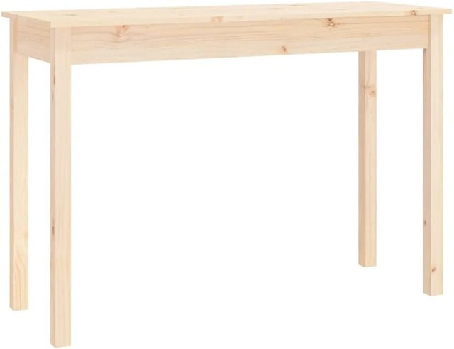 vidaXL Konsolentisch aus rustikalem Kiefernholz in Braun, B/T/H: 110 x 40 x 75 cm - Bild 1
