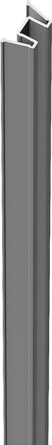 ZacAlu Aluminium-Einschubleiste für Aluminium-Zaunpfosten, Silbergrau, Höhe: 190 cm - Bild 1