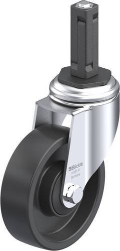 Blickle Lenkrolle LKRA-POA 100K-11-EV12 in Schwarz mit Stahl- und Kunststoffkomponenten, Rad-Durchmesser: 100 mm, Tragfähigkeit: 120 kg - Bild 1