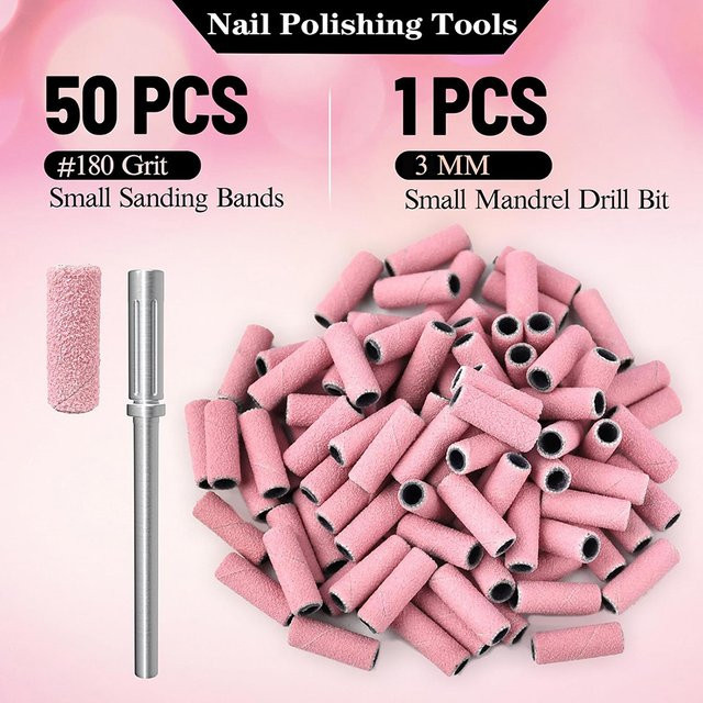SALVMARY Schleifbänder, Rosa, 50 Stück, 3 mm - Bild 1