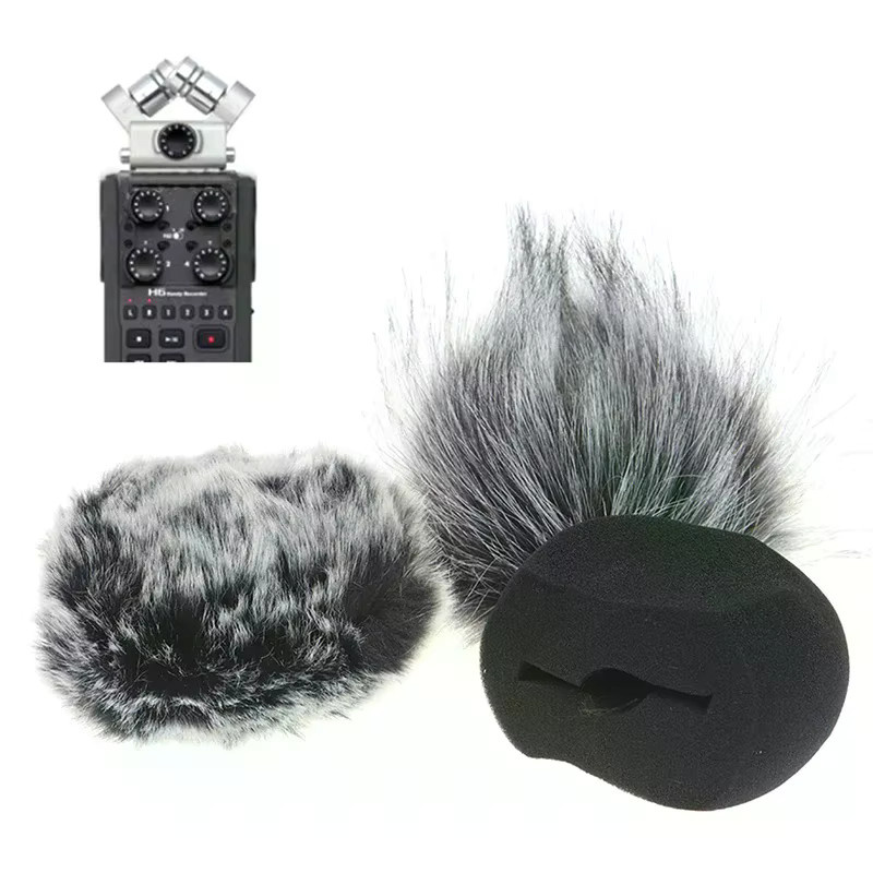 Zoom Schaumstoff-Mikrofon-Windschutz für H5 und H6 Recorder – Pelziges Windschutzscheiben-Muff als Mikrofon-Zubehör - Bild 2