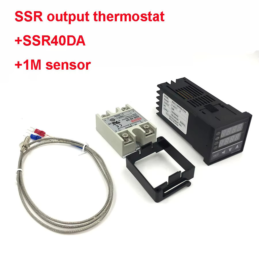 REX-C100 Digitaler PID-Temperaturregler Thermostat mit SSR-Ausgang und K-Typ-Thermoelement-Sonde von lefavor - Bild 4
