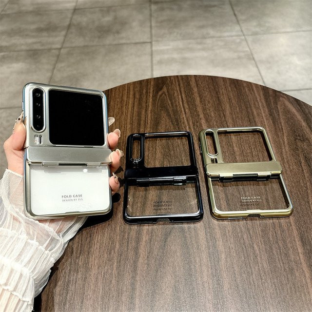 Magnetische Schutzhülle für Huawei Pura X 5G in Silber mit Glas-All-Inclusive-Schutz und Anti-Drop-Funktion - Bild 1