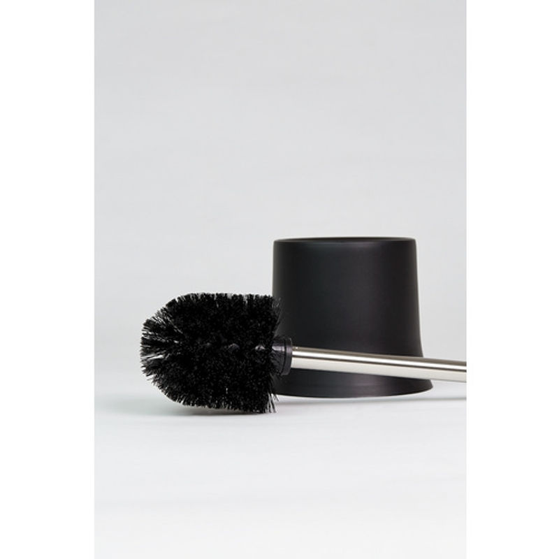 WENKO WC-Garnitur Basic 2er Set aus Kunststoff in Schwarz inklusive WC-Bürste - Bild 7