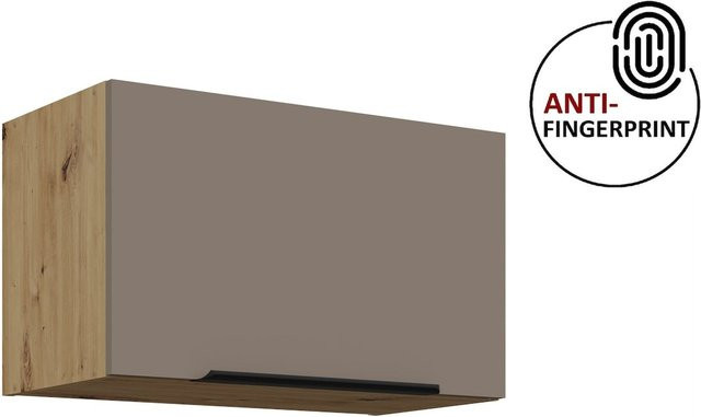 Küchen Hängeschrank ARIA Sandgrau matt mit Anti-Fingerprint-Beschichtung Breite: 60 cm - Bild 1