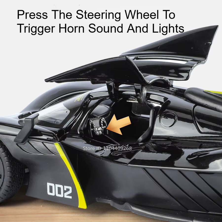 MAKEDA Valkyrie Lykan Automodell, Maßstab 1:24, Metall, Licht und Sound - Bild 3