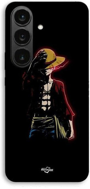 Maniacase Handyhülle für Samsung Galaxy S26 FE mit One Piece Manga Anime Luffy Design in Schwarz - Bild 1