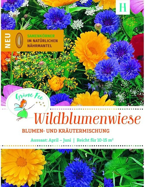 Grüne Fee Easyseed Blumenmischung Wildblumenwiese für Blumenbeet und Blumenwiesen, 35 g - Bild 1