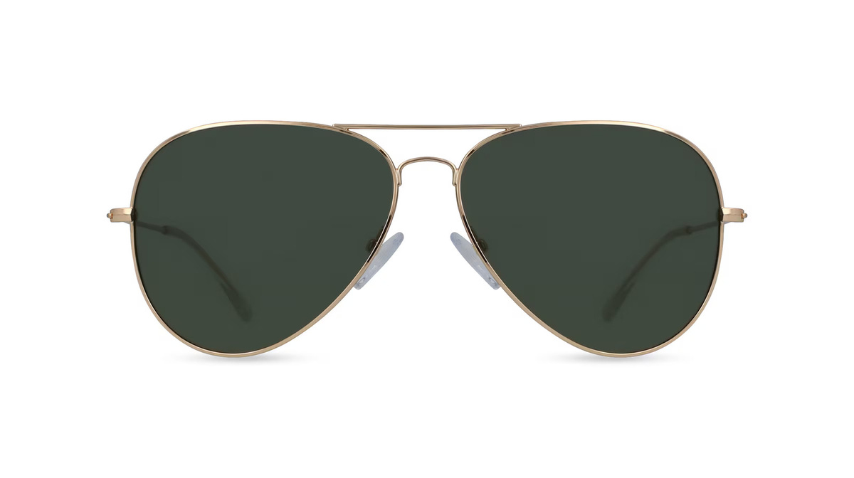 Fielmann BD 277 SUN CL Sonnenbrille Pilot, Vollrand, Edelstahl, Gold, Unisex - Bild 1
